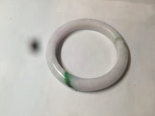 Load image into Gallery viewer, 57mm certified 100% natural sunny green/white/purple jadeite jade bangle AX92-5423
