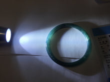 Load image into Gallery viewer, 56.2mm Certified Type A 100% Natura dark blue/green/gray/black Guatemala slim round cut Jadeite bangle PJ106-2076
