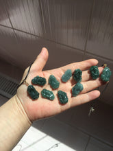 Load image into Gallery viewer, 100% Natural Type A Blue Green Gray Black 3D Pixiu (貔貅) Feng Shui Wealth Attractor Guatemala Jadeite Pendant Group Necklace PH222

