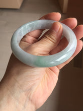 Load image into Gallery viewer, 57.5mm certified 100% natural Type A light green/purple jadeite jade bangle PE9-0311
