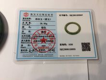 Load image into Gallery viewer, 54.8mm Certified 100% Natural Deep Pine Green/Black "Serene Ember Forest" Nephrite (red-skin nephrite 红皮碧玉) Bangle HT168-20-3847
