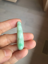 Load image into Gallery viewer, Type A 100% Natural sunny green white Three Peas in a Pod(连中三元) Four Seasons Fortune Beans(四季发财豆) jadeite PD2
