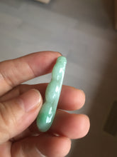 Load image into Gallery viewer, Type A 100% Natural sunny green white Three Peas in a Pod(连中三元) Four Seasons Fortune Beans(四季发财豆) jadeite PD2
