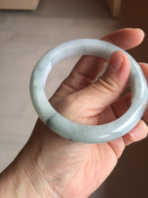 Load image into Gallery viewer, 56mm certified 100% natural Type A icy light green jadeite jade bangle PE8-0310
