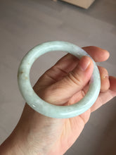 Load image into Gallery viewer, 53.9mm 100% natural Type A green/purple/yellow(FU LU SHOU) chubby jadeite jade bangle BK74-5806
