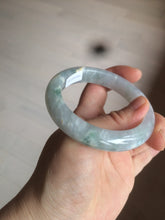 Load image into Gallery viewer, 54.4mm Certified Type A 100% Natural green/white/purple Jadeite Jade bangle AX43-7720
