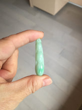Load image into Gallery viewer, Type A 100% Natural sunny green white Three Peas in a Pod(连中三元) Four Seasons Fortune Beans(四季发财豆) jadeite PD2

