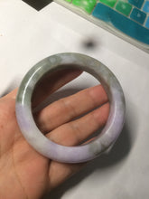 Load image into Gallery viewer, 56.4mm Certified 100% natural Type A green/white/purple/brown jadeite jade bangle AX94-5196
