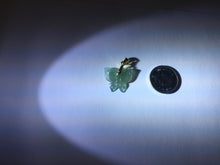 Load image into Gallery viewer, Type A 100% Natural icy watery light Green blue Guatemala Jadeite Jade butterfly Pendant BH119
