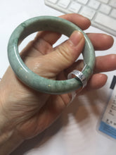 Load image into Gallery viewer, 56.3mm Certified Type A 100% Natural dark green/gray/black Jadeite Jade bangle PA6-3474 ($29.99 group)
