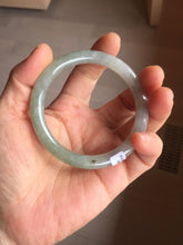 Load image into Gallery viewer, 54.2mm Certified Type A 100% Natural light green/purple/gray round cut Jadeite bangle J146-3897

