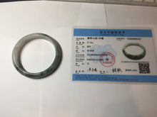 Load image into Gallery viewer, 57mm Certified 100% natural Type A light green/purple white Whispers of the Spring Breeze jadeite jade bangle PH98-5427
