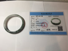Load image into Gallery viewer, 57mm Certified 100% natural Type A light green/purple white Whispers of the Spring Breeze jadeite jade bangle PH98-5427
