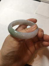 Load image into Gallery viewer, 51mm certified 100% natural Type A icy watery light green purple oval jadeite jade bangle PB209-2837
