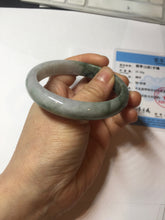 Load image into Gallery viewer, 57mm Certified 100% natural Type A light green/purple white Whispers of the Spring Breeze jadeite jade bangle PH98-5427
