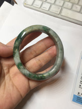 Load image into Gallery viewer, 50.4mm Certified 100% natural Type A sunny green dark green/gray/black oval jadeite jade bangle PD133-6294
