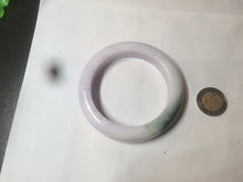 Load image into Gallery viewer, 54mm Certified 100% natural Type A olive green/white/purple jadeite jade bangle AX96-5190
