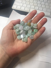 Load image into Gallery viewer, 100% Natural sunny green icy watery apple jadeite Jade beads pendant PC122 (Add on item. No sale individually)
