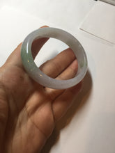Load image into Gallery viewer, 51mm certified 100% natural Type A icy watery light green purple oval jadeite jade bangle PB209-2837
