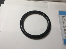 Load image into Gallery viewer, 58.6mm Certified type A 100% Natural dark green black MoCui(墨翠) round cut Jadeite bangle PC150-0687

