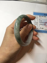 Load image into Gallery viewer, 57mm Certified 100% natural Type A light green/purple white Whispers of the Spring Breeze jadeite jade bangle PH98-5427
