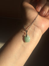 Load image into Gallery viewer, 100% Natural sunny green icy watery apple jadeite Jade beads pendant PC122 (Add on item. No sale individually)
