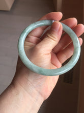 Load image into Gallery viewer, Sold, please don't order. Thanks. 64.7mm Certified type A 100% Natural light green round cut Jadeite bangle J143-(1947)
