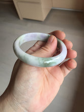Load image into Gallery viewer, 52mm certified natural 100% natural Type A dark green sunny green brown purple oval jadeite jade bangle PB235-1093
