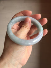 Load image into Gallery viewer, 57mm certified 100% natural Type A icy light green/purple jadeite jade bangle PE5-0306
