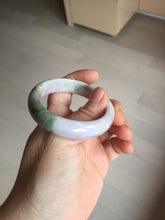 Load image into Gallery viewer, 52mm certified natural 100% natural Type A dark green sunny green brown purple oval jadeite jade bangle PB235-1093
