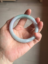 Load image into Gallery viewer, 57mm certified 100% natural Type A icy light green/purple jadeite jade bangle PE5-0306
