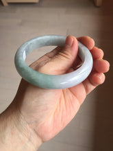 Load image into Gallery viewer, 57mm certified 100% natural Type A icy light green/purple jadeite jade bangle PE5-0306
