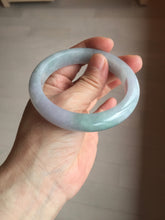 Load image into Gallery viewer, 57mm certified 100% natural Type A icy light green/purple jadeite jade bangle PE5-0306
