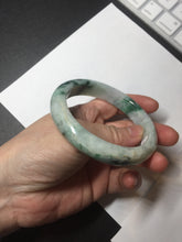 Load image into Gallery viewer, 59mm 100% natural Type A sunny green purple jadeite jade bangle BM74
