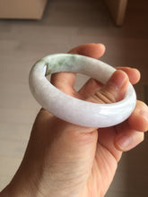 Load image into Gallery viewer, 55mm certified 100% natural Type A sunny green light purple jadeite bangle PA186-4759
