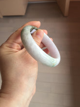Load image into Gallery viewer, 55mm certified 100% natural Type A sunny green light purple jadeite bangle PA186-4759
