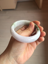 Load image into Gallery viewer, 55mm certified 100% natural Type A sunny green light purple jadeite bangle PA186-4759
