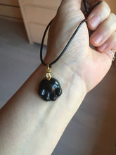 Load image into Gallery viewer, 100% Natural type A black paw Jadeite Jade pendant group BG208
