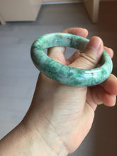 Load image into Gallery viewer, 56.7mm certified 100% natural Type A sunny green white jadeite bangle PD151-6268
