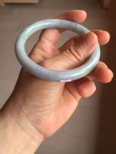 Load image into Gallery viewer, 58.8mm Certified Type A 100% Natural light green purple gray round cut Jadeite Jade bangle BH96-(1940)

