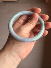 Load image into Gallery viewer, 58.8mm Certified Type A 100% Natural light green purple gray round cut Jadeite Jade bangle BH96-(1940)
