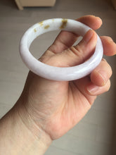 Load image into Gallery viewer, 58mm certified 100% natural Type A light purple yellow white (Whispers of Autumn) jadeite jade bangle PB70-9034
