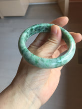 Load image into Gallery viewer, 56.7mm certified 100% natural Type A sunny green white jadeite bangle PD151-6268
