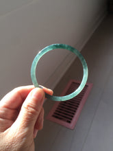 Load image into Gallery viewer, 卖了 54.8mm Certified Type A 100% Natural dark green/blue/gray with Guatemala slim round cut Jadeite bangle PJ103-5627
