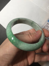 Load image into Gallery viewer, 55.8mm Certified 100% natural Type A sunny green jadeite jade bangle BM75-4431
