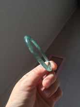 Load image into Gallery viewer, 卖了 54.8mm Certified Type A 100% Natural dark green/blue/gray with Guatemala slim round cut Jadeite bangle PJ103-5627
