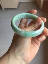Load image into Gallery viewer, 58mm certified 100% natural Type A sunny green white jadeite bangle PD150-6263
