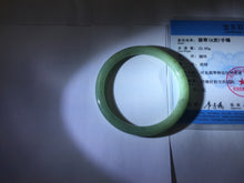 Load image into Gallery viewer, 57mm Certified Type A 100% Natural Oily Dark Green Gray Black(油青) round cut Jadeite Jade Bangle PE109-7139

