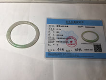 Load image into Gallery viewer, 50mm certified  100% natural Type A icy watery sunny green/purple/gary oval jadeite jade bangle PA158-2886
