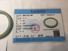 Load image into Gallery viewer, 58.8mm Certified Type A 100% Natural Oily Dark Green Gray Black(油青) round cut Jadeite Jade Bangle PE110-7137
